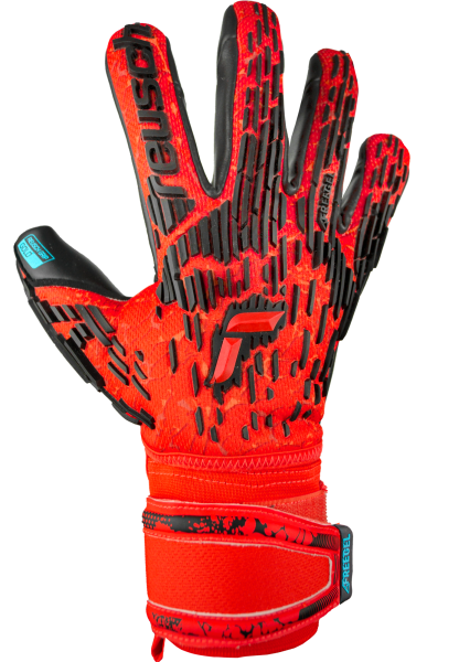 Reusch Attrakt Freegel Gold Finger Support 5370130 3333 black red front